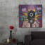"Trinx" 16 "par Mark Ashkenazi, art mural en métal, 36 po x 36 po