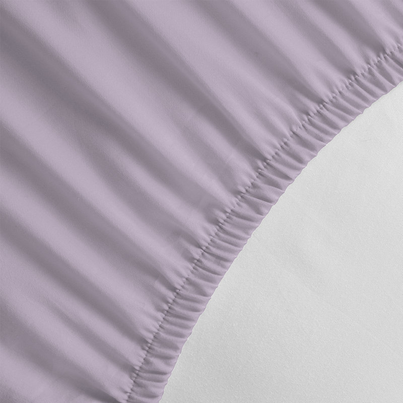 100% Cotton Fitted Sheet, Lavander, European Double (140 x 200 cm)