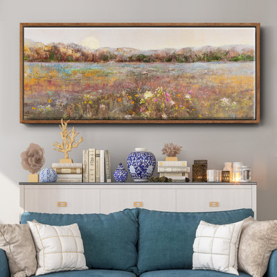 Meadow Moonrise- Framed Canvas