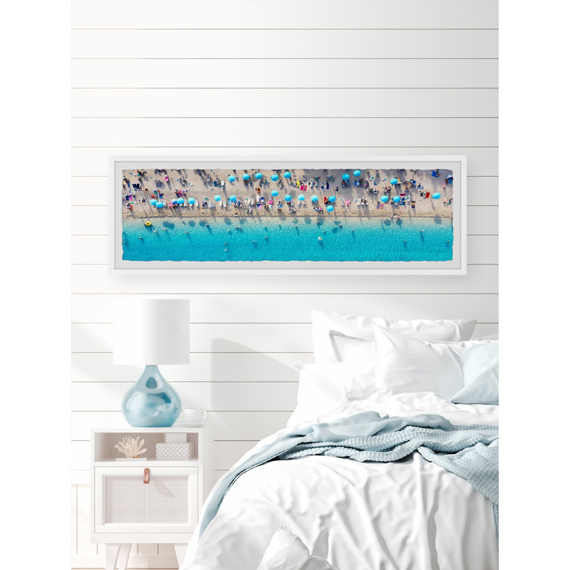 " Blue Umbrella Beach ", 15" H x 45" W x 1.5" D
