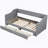 Twin XL To King Size Upholstered Daybed With Two Drawers, Gray-51616209