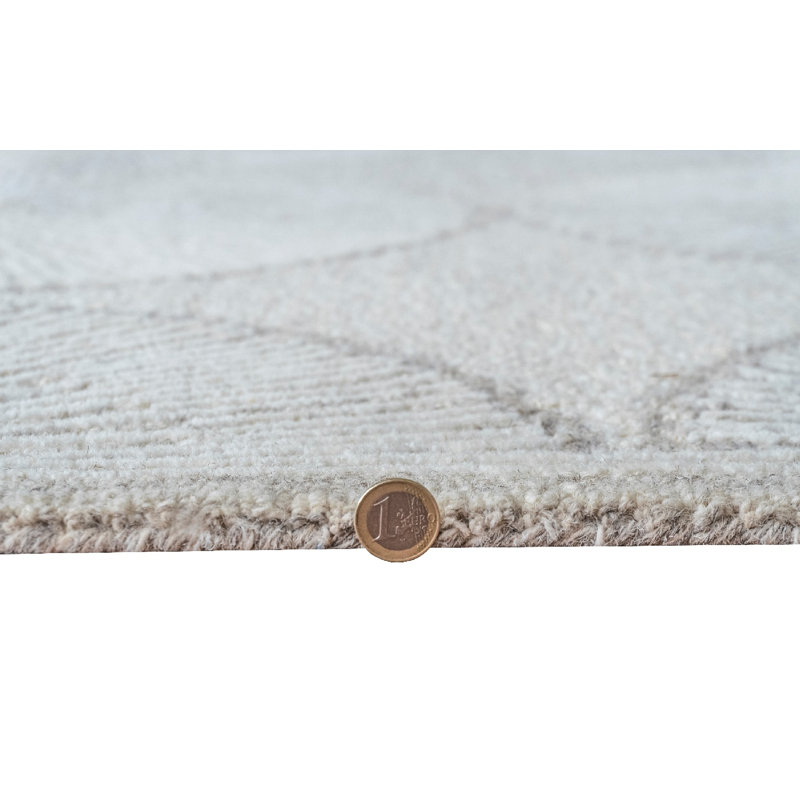Tapis touffeté à la main Denali - ivoire / gris - 9 pi 6 po x 13 pi 6 po Denali, 9 pi 6 po x 13 pi 6 po