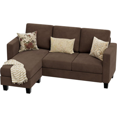 72" Upholstered Sofa Chaise by Ebern Designs