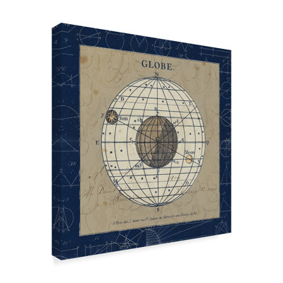 « globe blue », reproduction d’impression sur toile tendue