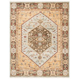 Samarkand 100 One Hundred Seven Area Rug In Blue / Brown