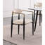 Ensemble de chaises rembourrées en tissu taupe 2 pièces Modern Contemporary-2122535785
