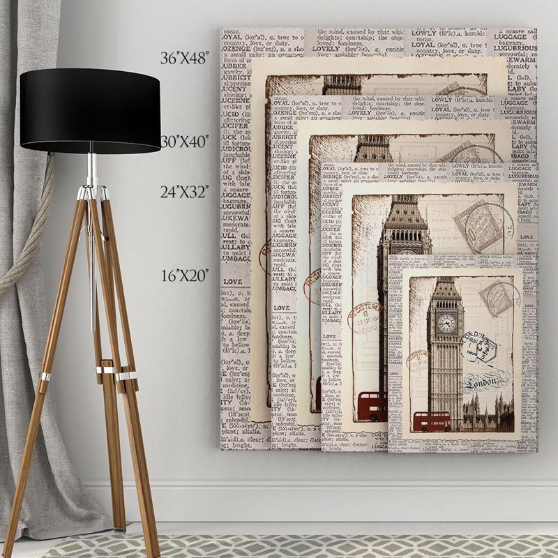 «London Memories» par Katrina Craven, impression sur toile tendue, H 16 po x l 20 po x P 1,5 po