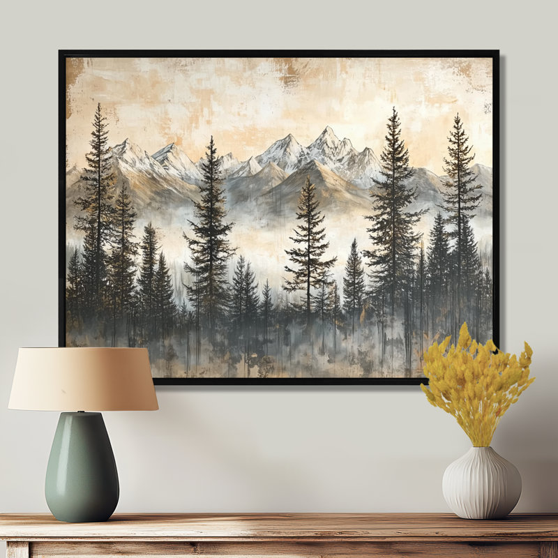 Gerarde - Landscapes Wall Art, Black, Impression encadrée flottante, H 30 po x l 40 po