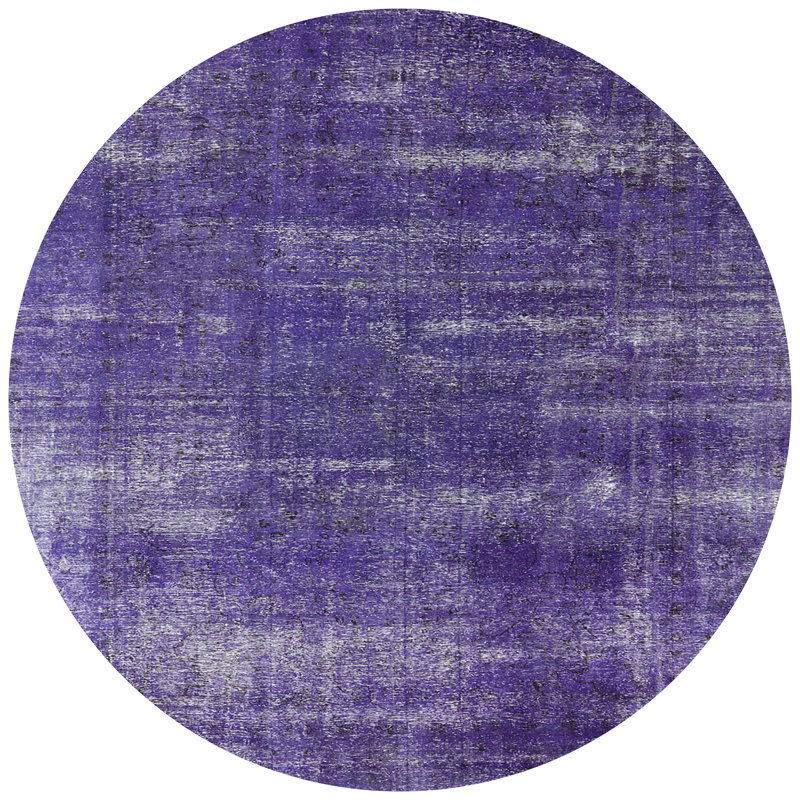 Tapis oriental mauve, Rond 7 pi