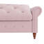 Banc de lit en velours rose-131203656