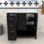 Meuble-lavabo élégant 36 po avec lavabo, rangement fermé-819674284