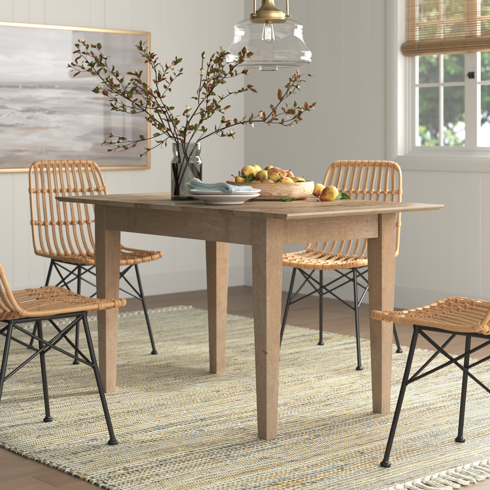 Sand Stable Extendable Solid Wood Dining Table Reviews Wayfair
