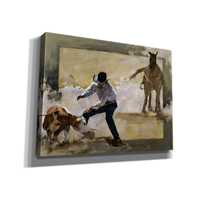 Gianina Gotcha sur toile par J.E. Knauf, H 12 po x l 16 po x P 0,75 po