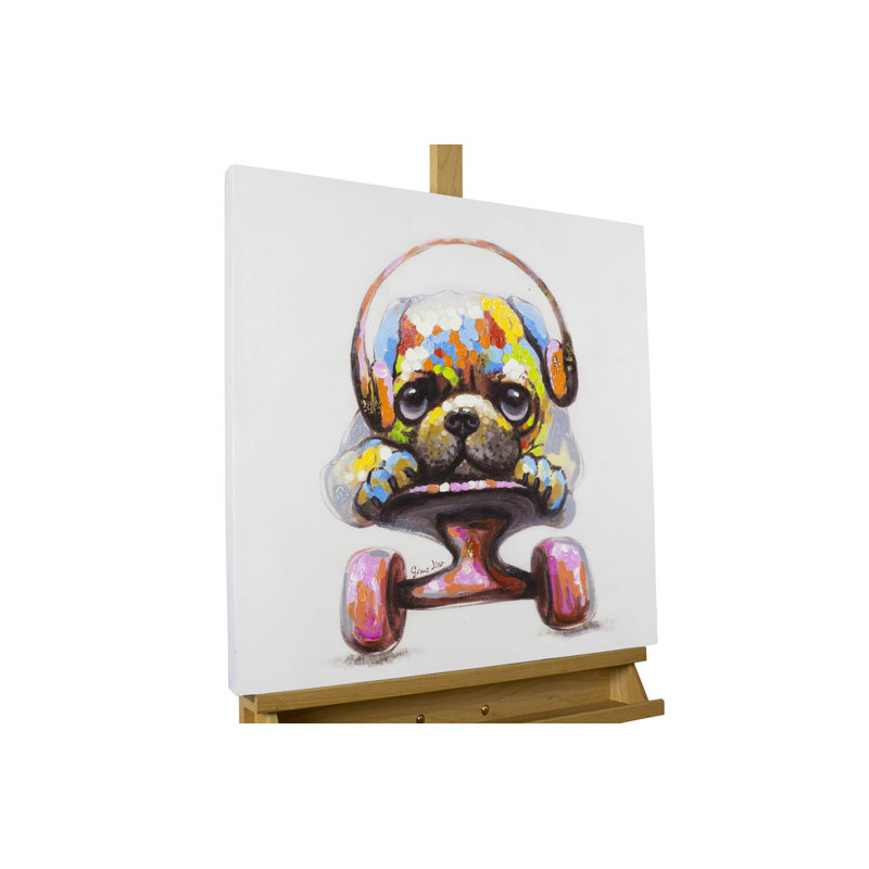 Hand -painted acrylic painting Longboard Love
