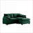 Sofas 2-Seater with Ottoman, Retro-Modern for Small Living Spaces | Sage Green | Corduroy-1621820365