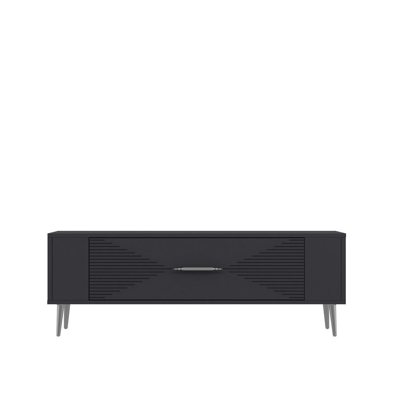 Olivia Unfinished TV Stand, 120cm, Grey/Silver