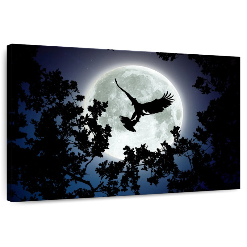 Brampt Night Hunting Eagle, 30" H x 45" W