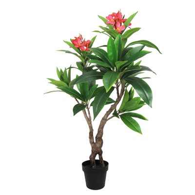 Plumeria artificiel 48 po en pot