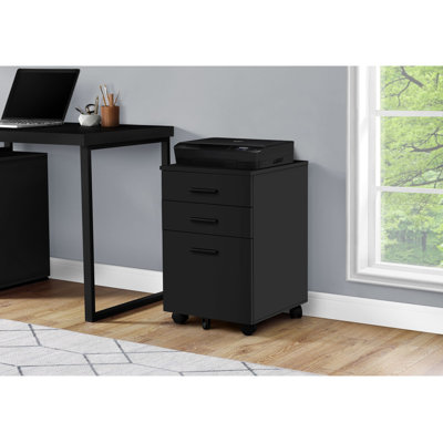 Rolling Mobile File Cabinet With Drawers, Printer Stand