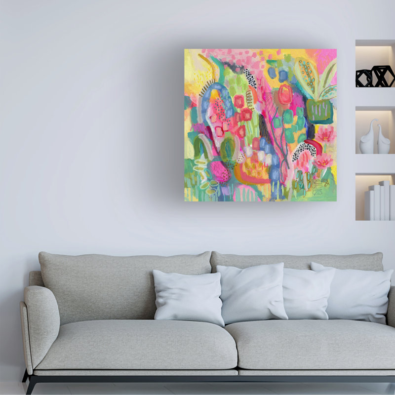 Art mural sur toile tendue - «Loose and Free» de Suzanne Allard pour décoration de salon, de chambre à coucher ou de bureau - 24 x 24