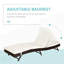 Chaise longue de patio avec dossier inclinable et confort rembourré pour une détente au bord de la piscine