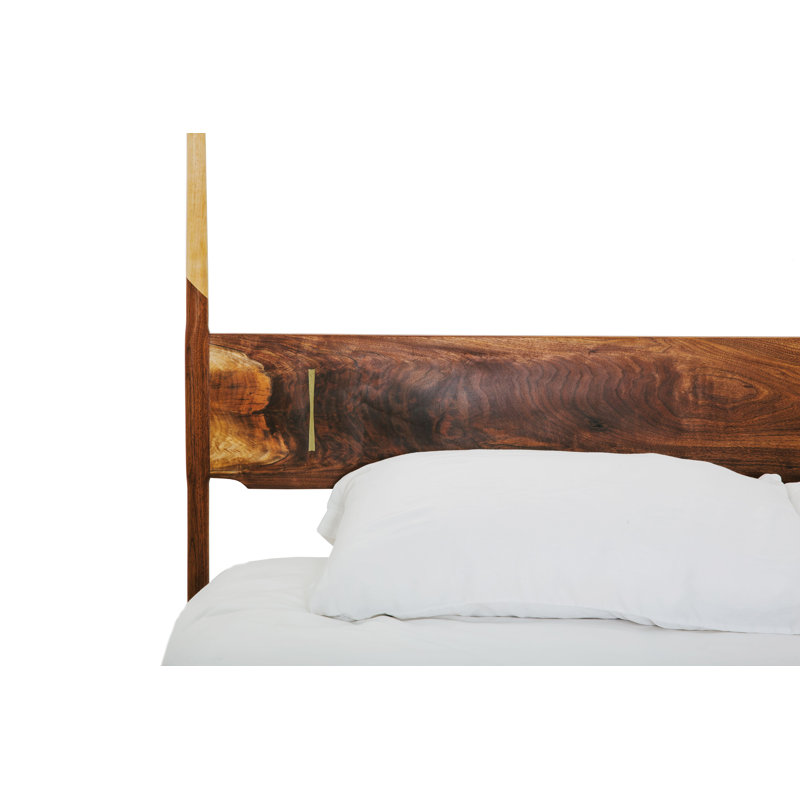Dansk Solid Wood Bed, Queen, Walnut/Maple