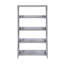 Bibliothèque moderne moderne à 4 tablettes, présentoir en bois durable