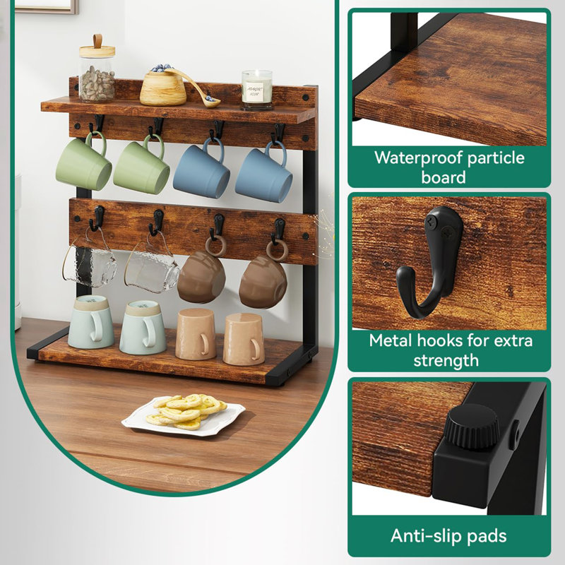 Mug Tree, Rustic Brown