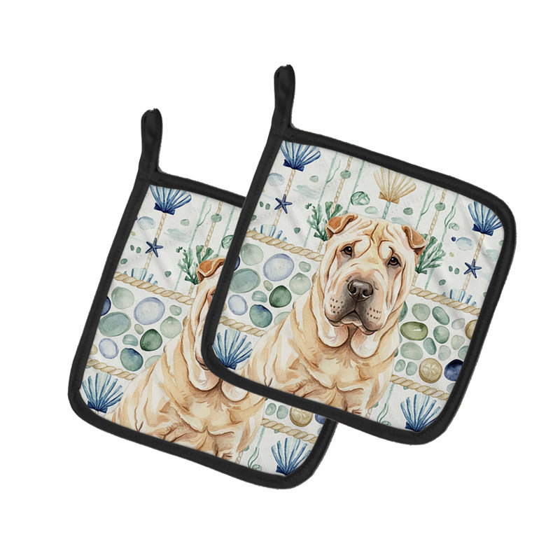 Paire de poignées Shar Pei