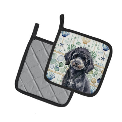 Paire de porte-casseroles en verre
