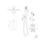 Système de douche carré mural de 10 pouces avec valve brute Topcraft-114861670