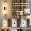 Applique murale noire en cristal améliorée de 19,7 po K9 de 2 pièces, éclairage moderne pour escalier de chambre à coucher, de meuble-lavabo et de couloir-752447576