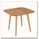 Table de salle à manger carrée en bois