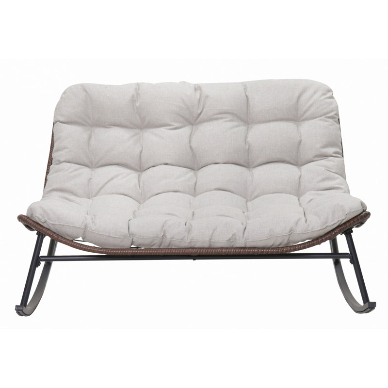 Double chaise berçante Papasan