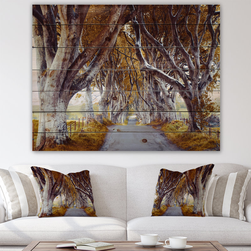 " Majestic Tree Alley " Painting Print, 36" H x 46" W x 1.5" D