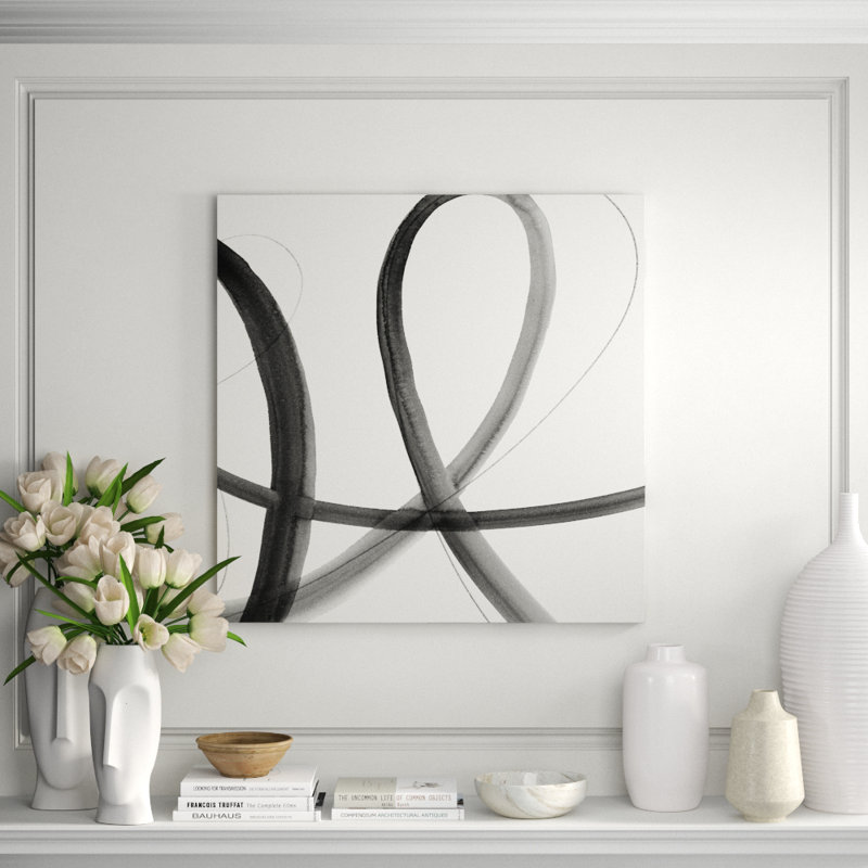 Heartbeat Note I Print by Barclay Butera, 20" H x 20" W x 1.5" D, Glass Coat
