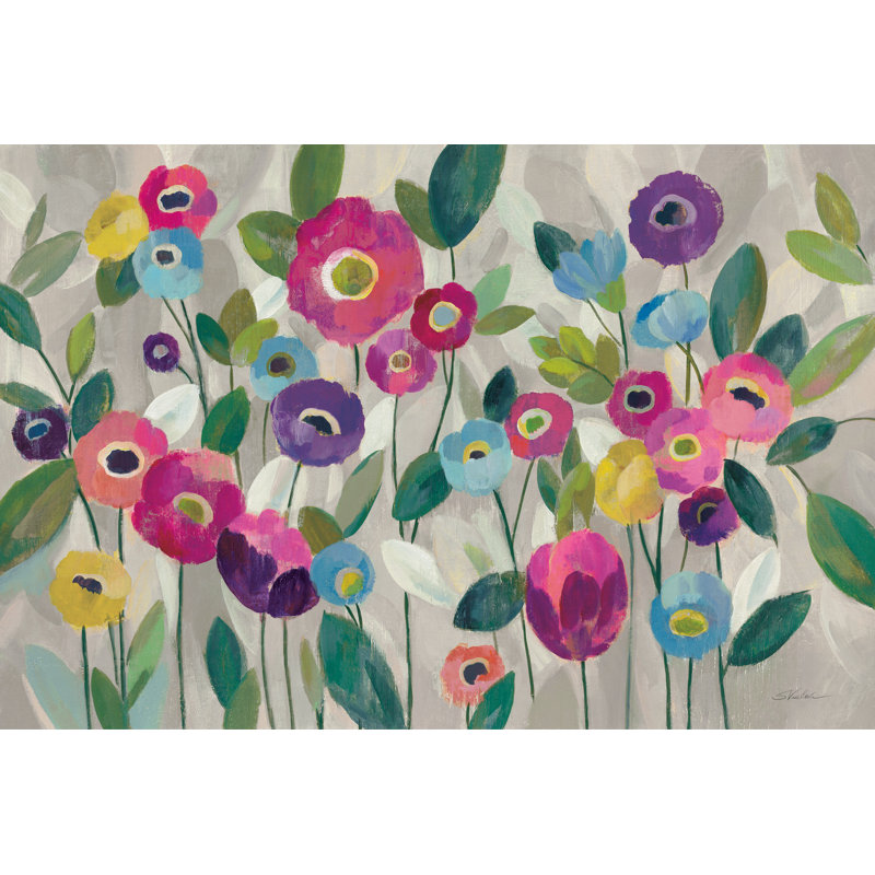 Conte de fées fleurs - rose, H 20 po x l 30 po x P 1,25 po