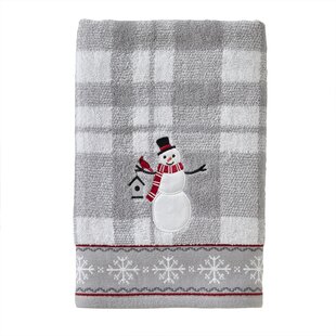 Christmas Tree Truck Hand Bath Towel Highly Absorbent Soft Hanging Towels  and Buffalo Plaid Winter Snowflake Holiday Kitchen Dish Towel Set Washcloth