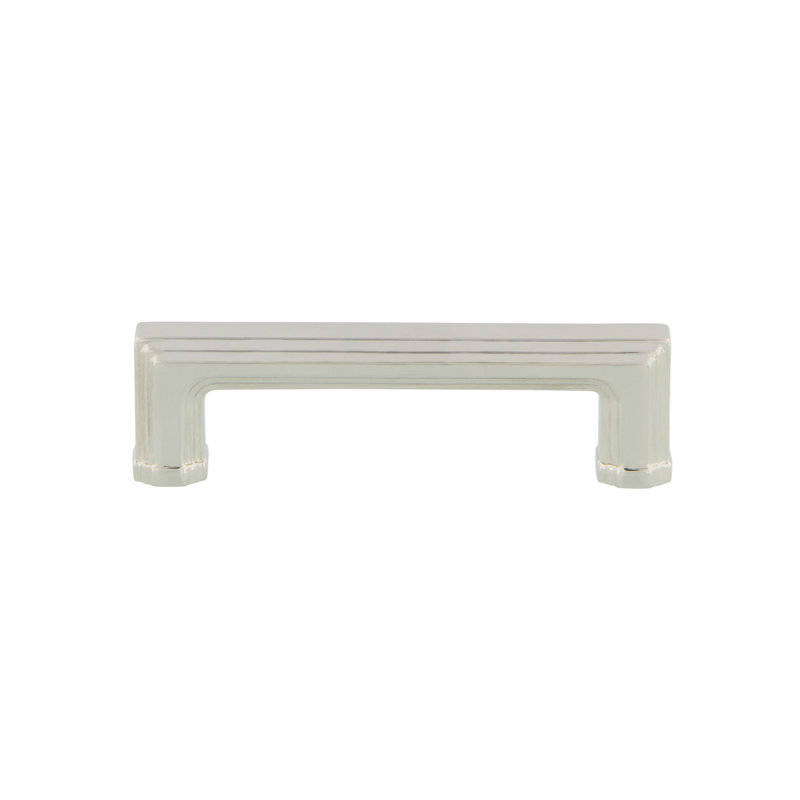 Carré 3" Center to Center Bar Pull, Polished Nickel