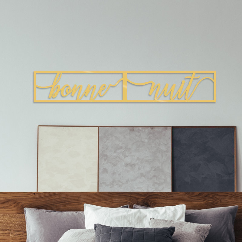 Wall Decor on Metal, Gold