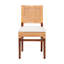 Chaise de salle à manger Bali et Pari Lesia en rotin naturel avec coussin