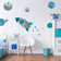Rocket and Planets Wall Stickers