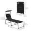 Chaise longue d'extérieur en acier sriyah - ensemble de 2