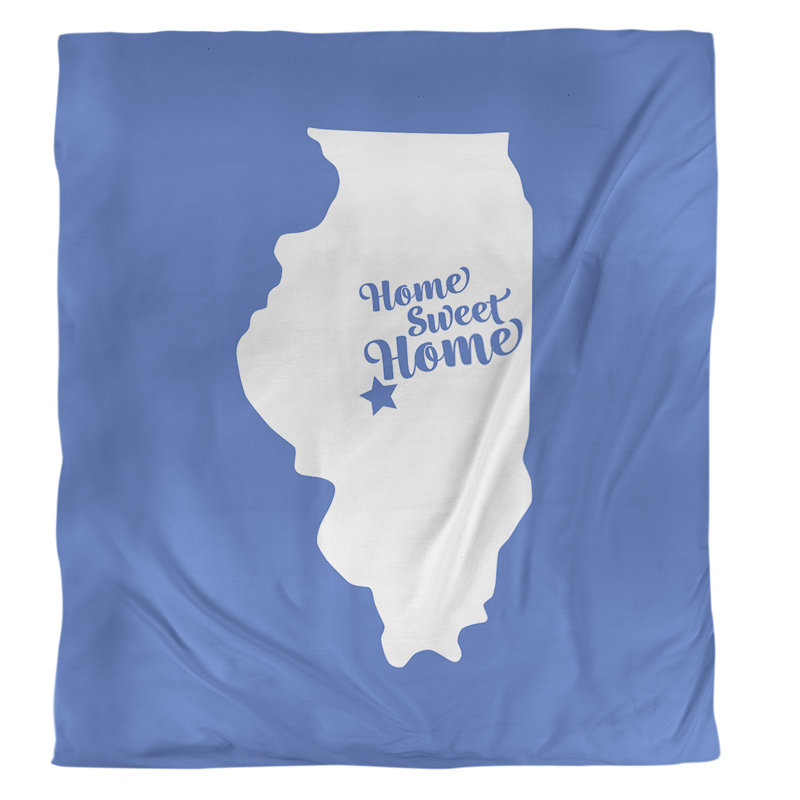 Housse de couette simple douce il pour la maison il Springfield, Housse de couette pour grand lit, Bleu, Microfibre