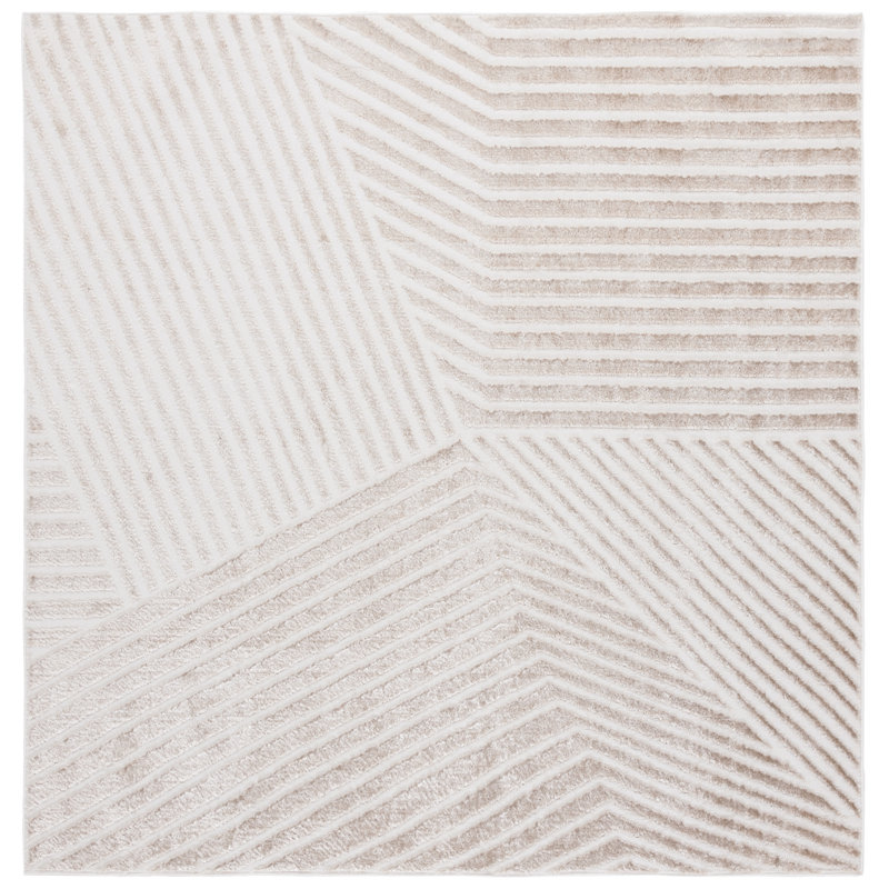 Bridgens Performance Solid Color Rug, Square 6'7"