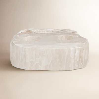 Selenite Votive Candle Holder