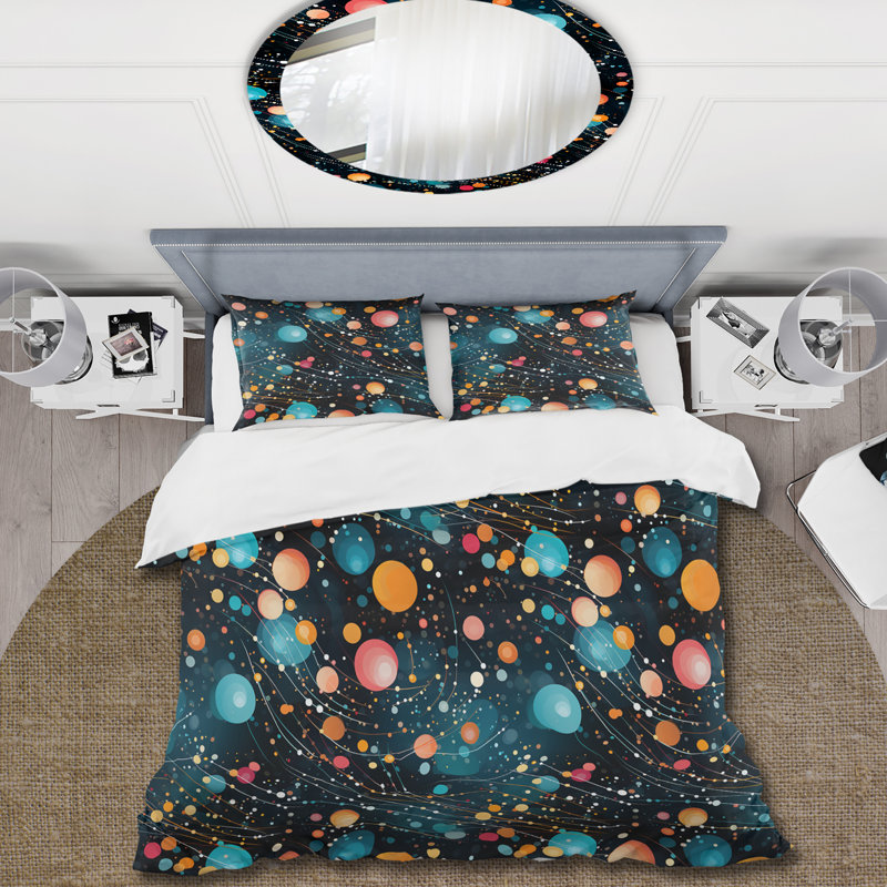 Ensemble de housse de couette Celestial Allure, Housse de couette pour très grand lit et 2 très