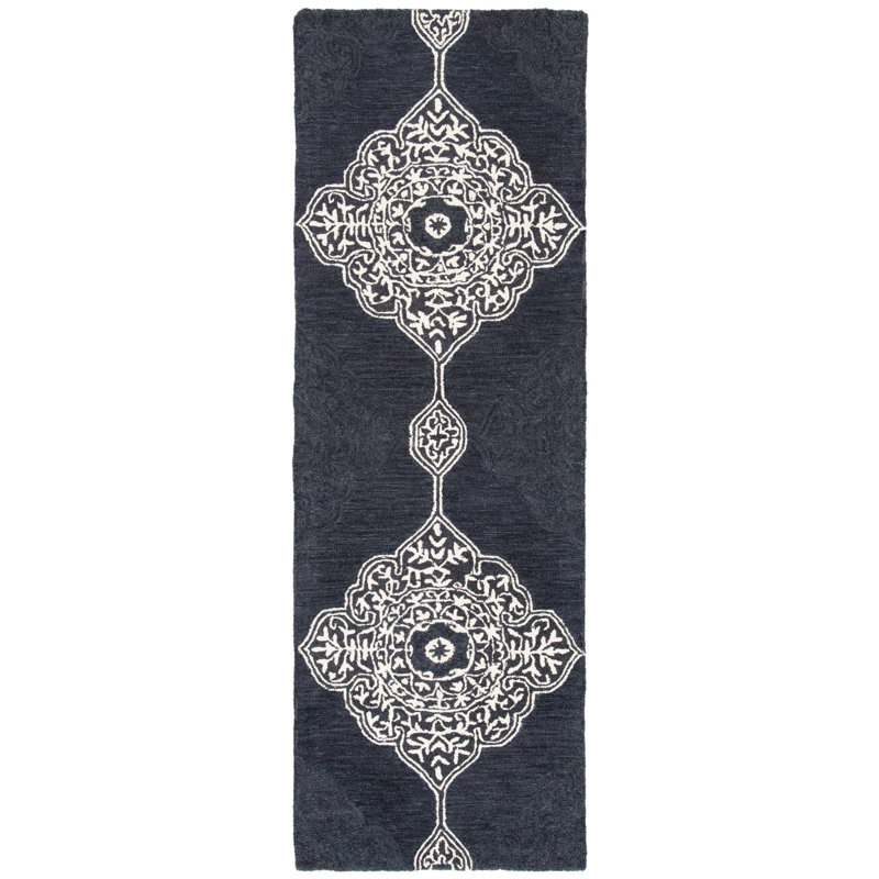 Jones Street Hand Tufted Wool Ikat Rug, Runner 2'3" x 7'
