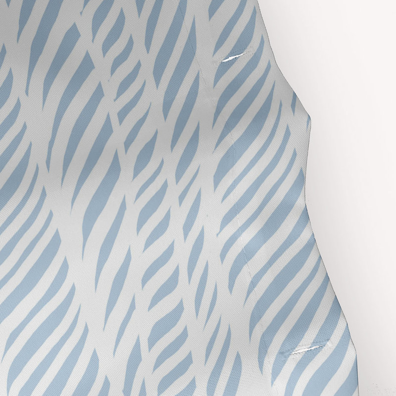 Rideau de douche simple Rolling Waves, Bleu pâle