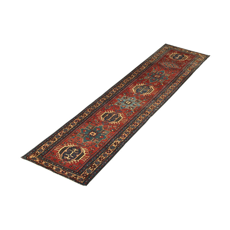 One-of-a-Kind 3'x11'4” Hand Knotted Area Rug